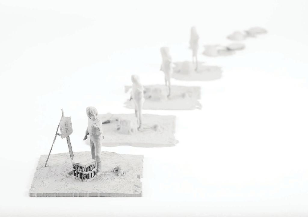 If everything is repeating, installation, 3D prints, auto-generated mapped textures, 2014 If everything is repeating The problem of automation of the photographic process - photography as a mass