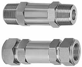 Dostępne zawory o nominalnych ciśnieniach otwarcia 1/3 PSI (0,02 bar), 1 PSI (0,06 bar), 10 PSI (0,68 bar), 25 PSI (1,7 bar) i 50 PSI (3,4 bar).