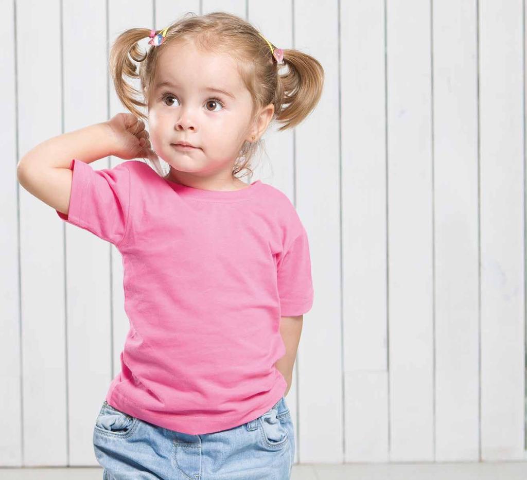 BABY T-HIRT REF: TRB150 Wzmocniony lycrą ściągacz. Brak bocznych szwów.