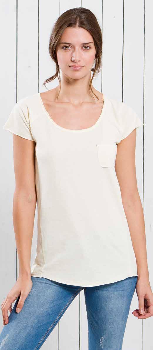 CAPRI REF: TULCPR Damska koszulka z kieszonką. Rękawki typu raglan, okragły dekolt 120gsm. approx.