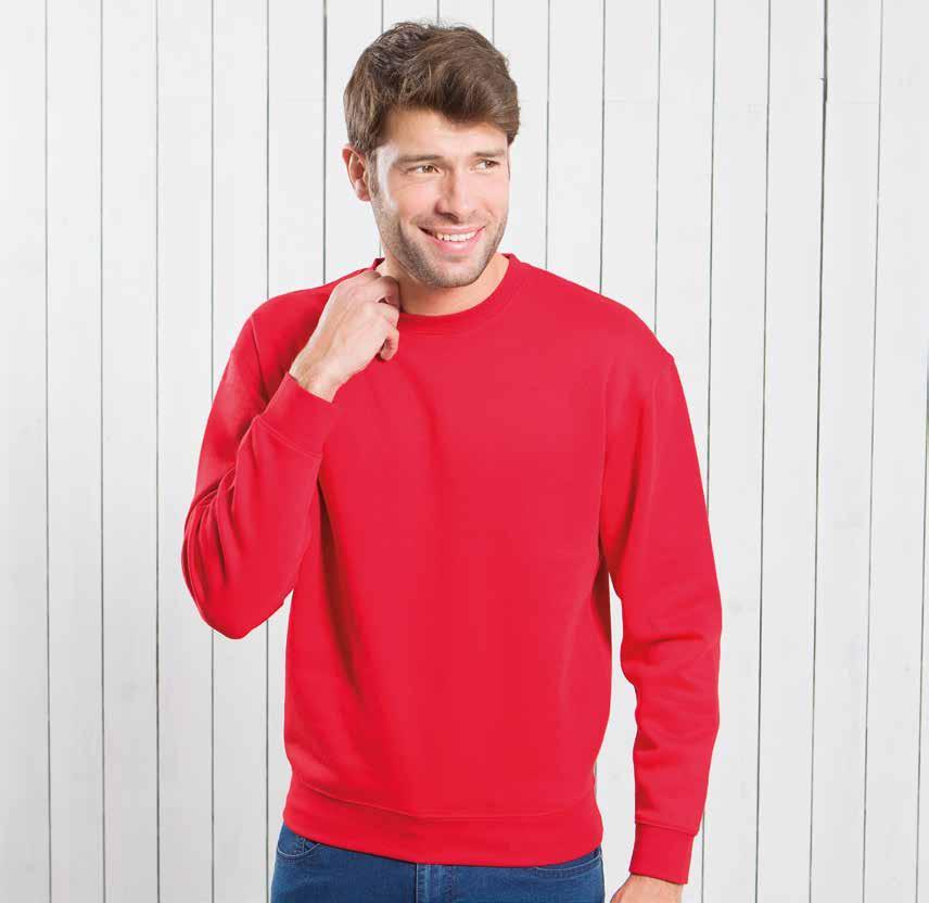 OCEAN KANGAROO REF: WOCEKNG OCEAN WEATHIRT CREW NECK REF: WOCECR Bluza dresowa męska z kapturem. Naszywane kieszenie. Wzmocnione lycrą ściągacze. 260-265gsm. aprox.