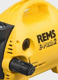 REMS E-Push 2 Elektryczna pompa kontrolna Wydajna, elektryczna pompa kontrolna do sprawdzania ciśnienia i szczelności instalacji rurowych i zbiorników.