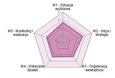 average result 2,4/4. średni wynik: 2,4/4 Strenghts: vision, regional/national framework, political suport.