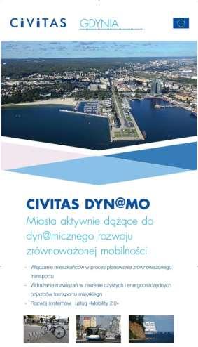 Project CIVITAS DYN@MO (2012-2016) Co-financed within 7FP; RTD project on transport planning, environmentally friendly vehicles and ITS; Partners: Gdynia (Poland), Aachen (DE), Koprivnica (CR), Palma