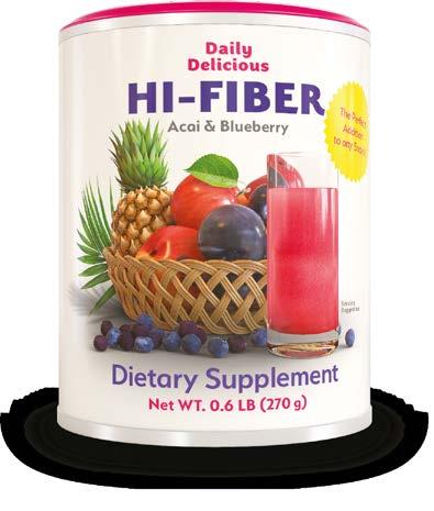 Daily Delicious Hi-Fiber Acai & Blueberry Kod 2103 Zawartość 270 g proszku (30 porcji po 9 g) błonnik jabłkowy... 3000 mg inulina (z korzenia cykorii) 2790 mg.