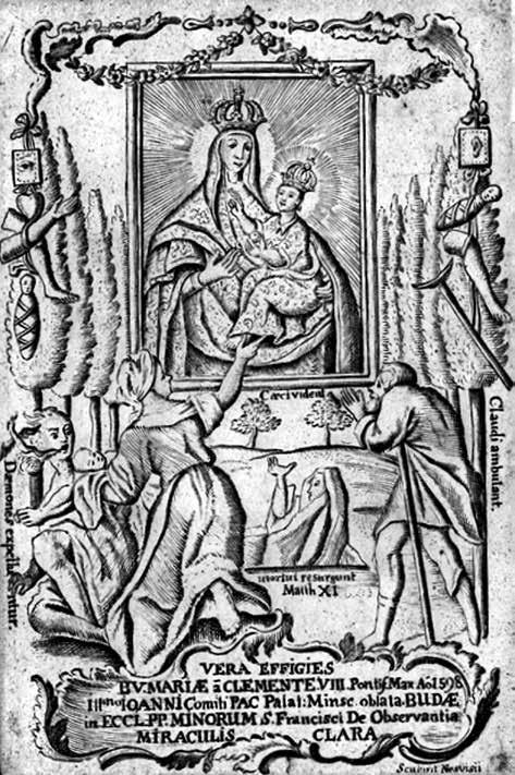 22. Hiršas Leibovičius, Budslavo Švč. Mergelės Marijos paveikslas, XVIII a. vid., LDM Hirsh Leybowicz, Budslav Mother of God painting engraving, middle of the 18 th c.