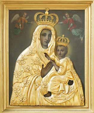 25. Budslavo Švč. Mergelės Marijos paveikslas, XVIII a., Nemenčinės bažnyčia, Stasės Butrimienės nuotrauka Budslav Mother of God painting, 18 th c., Nemenčinė church viškį).