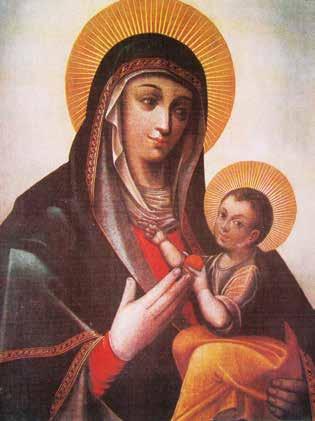 5. Budslavo Švč. Mergelės Marijos paveikslas, 1998 (po restauracijos), Viktoro Lukaševičiaus nuotrauka Budslav Mother of God painting, 1998 (after restoration) 6. Budslavo Švč. Mergelės Marijos paveikslas, 1995 (būklė prieš restauraciją), Viktoro Lukaševičiaus nuotrauka Budslav Mother of God painting, 1995 (before restoration) į katalikų tikėjimą J.