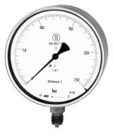 PM 03.05 z rurk¹ Burdona Seria do pomiarów wzorcowych Klasa 0.6 (± 0.5%) Model 332.30 z lit¹ przegrod¹. BS 1780, ANSI B 40.