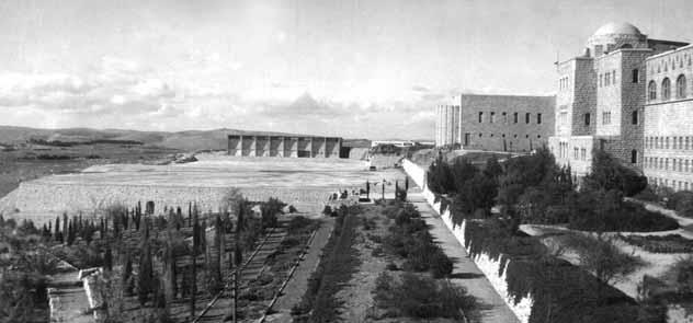הסטודנטים למטה: מבט אל עבר הגינה ליד בית