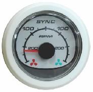Rozdział 4 - Konfiguracja i kalibracja RPM sync (Synchronizacja obrotów) Synchronizacja obrotów przestawia wiele silników na taką samą prędkość obrotową z użyciem przycisku SYNC na klawiaturze CAN.