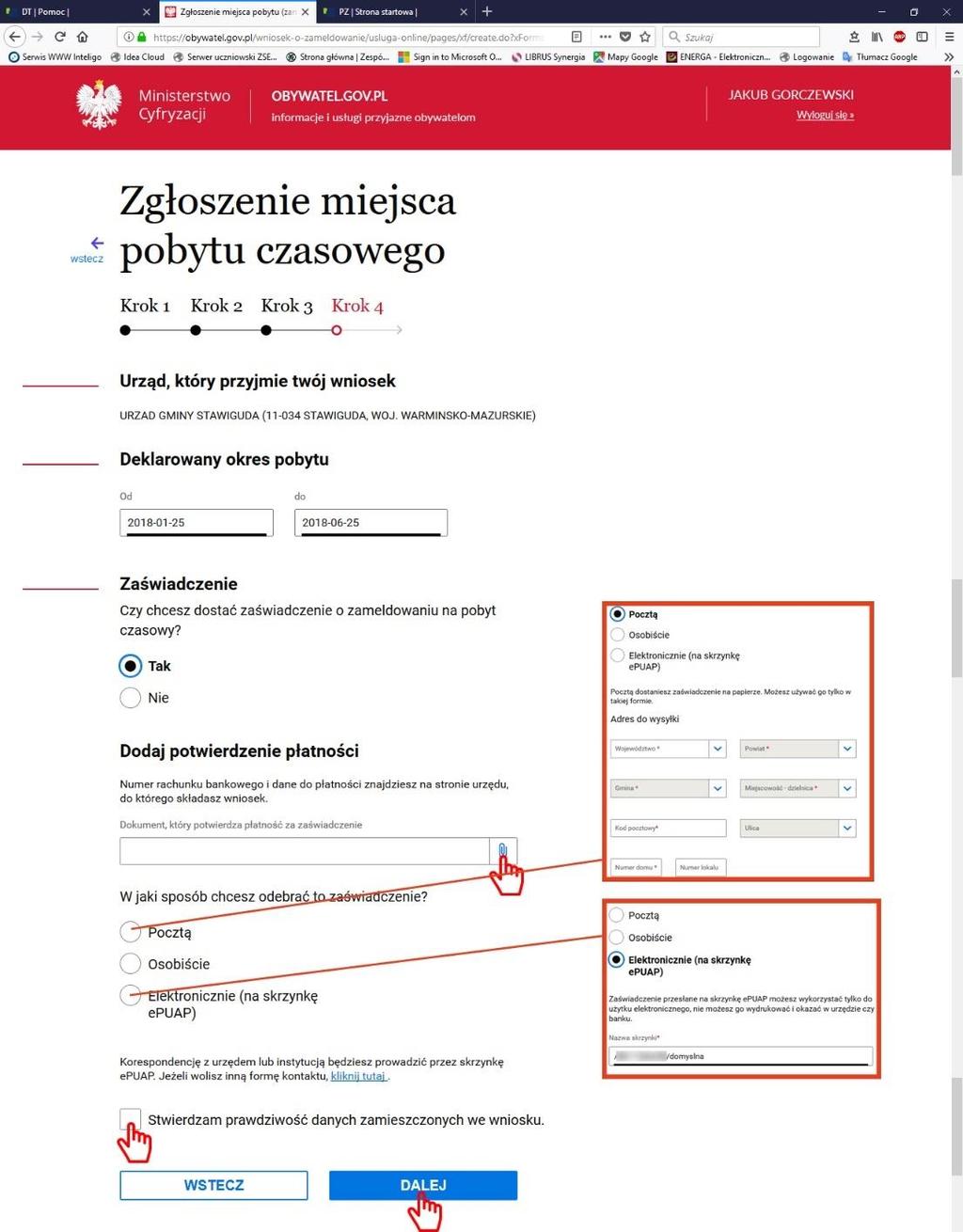 [20/28] Uzupełniamy formularz.