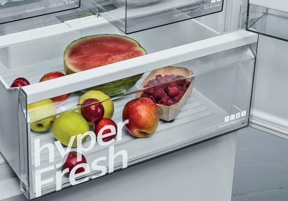 Aby jak najlepiej sprostać tej potrzebie, marka Siemens wprowadziła do domów system długotrwałego przechowywania świeżej żywności: w hyperfresh utrzymasz świeżość zdecydowanie dłużej, w hyperfresh