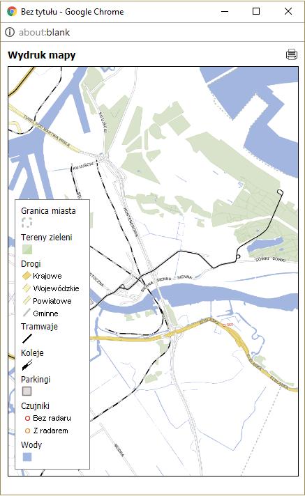 Rysunek 22 Przykładowy wygląd wyskakującego okna po wybraniu przycisku Drukuj 2.