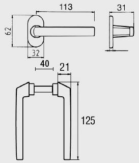 BM-9800-KL-F1 + Anodyzowany F1 1 kpl.