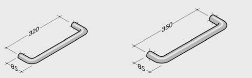 PB UCHWYTY ALUMINIOWE m18 line PB-M18S-320 PB-M18S-350 PB-M18D-320