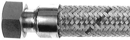 Węże stalowe do gazów wysokociśnieniowych HP / THP / THP300 Wąż fałdowany ze stali AISI 316L Pojedynczy (HP) lub podwójny (THP, THP300) oplot ze stali AISI 304 Od -Od -196 C do +600 C Specjalny