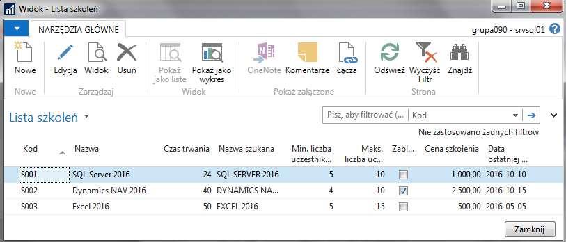 , jak również użyte skróty klawiszowe, opcje edytowalności pól (np. typu FlowField), page ów (np.