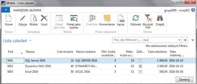 , jak również użyte skróty klawiszowe, opcje edytowalności pól (np. typu FlowField), page ów (np.