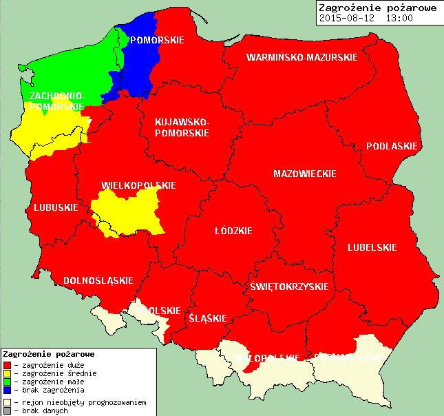 lasów Ostrzeżenia