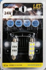 6XSMD 5050 LED SV8,5 WHITE 10x41,  3857 195317