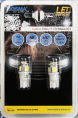 1XSMD 7080 LED T10 WHITE, kpl. 2 szt.