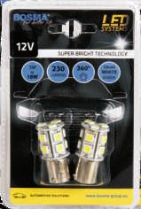3253 195313 Biała LED, 24V, 1XSMD 5050 LED BA9S