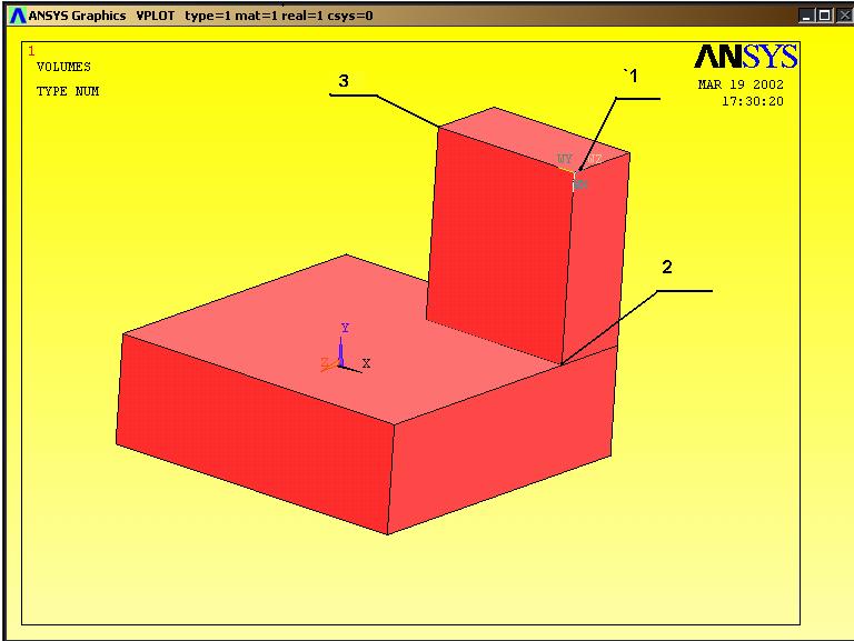 Rys. 2. Preprocessor Modeling Create Volumes Cylinder Solid Cylinder WP X 0 WP Y 0 Radius 15 Depth 7.5 Teraz wykorzystamy funkcje dodania brył 2 i 3 (walec + stykający się z nim prostopadłościan).