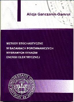 Publikacje pracowników Katedry - monografie Ganczarek-Gamrot A.