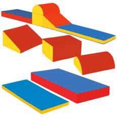 belka 30 x 30 x 120 cm walec 30 x 30 x 120 cm schody 60 x 60 x 90 cm rampa 60 x 60 x 90 cm bieżnia 10 x 60 x 180 cm MEBELKI PROSTE 66-088089 6 elementów 938,21 1154,- Zestaw mebelków prostych stanowi