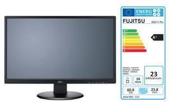 Data Sheet Fujitsu Monitor E24T-7 Pro Monitor uniwersalny: szeroki ekran o przekątnej 60,5 cm (23,8 cala) Najlepsze rozwiązania z zakresu energooszczędności w produktach biurowych Życie codziennie i