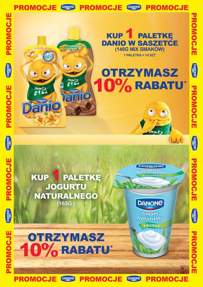 Ceny uwzględniają dodatkowy rabat 10% 1 79 Danio serek saszetka czekolada orzech wanilia truskawka