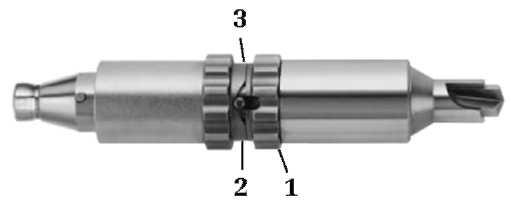 Nasadki PERFORATORY Perforator (05.001.054) Przekładnia redukcyjna: 97:1 Perforator stosuje się z odpowiednimi frezami trepanacyjnymi (03.000.350-03.000.351), w tym również tulejami ochronnymi (05.