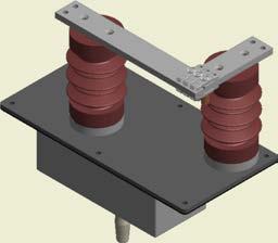 Switching apparatus DC 17 OD - roof disconnector Characteristic: Roof disconnector is a unipolar connector with electric drive, designed for installation on the roof of electric traction vehicles