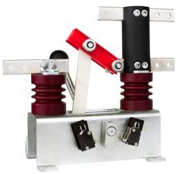 Switching apparatus DC 19 OL-EL 3-3 - locomotive disconnector Indoor disconnector type OL-EL was designed to operate on the locomotive EU-07, although it is successfully used in stationary