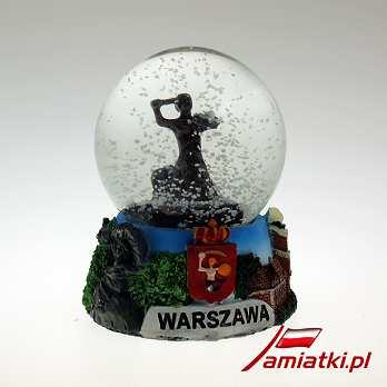 10 cm Kula Śniegowa Warszawa Syrenka (65) 02-36-54 Średnica Kuli 6,5 cm.