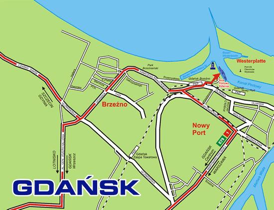 4. Miejsce i termin spotkania uczestników Miejsce spotkania Baza Promowa Polferries w Gdańsku, ul. Przemysłowa 1 (załączona mapa). Termin spotkania 15.08.2008 r. (piątek), godz. 15.30. 5.