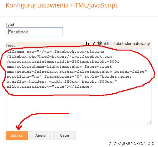 kompletnie nie potrzebne. Jak dodać fanpage na Blogspota? Kod wygenerowany wyżej możesz wkleić w dowolne miejsce, w którym ma się znaleźć fanpage Facebooka.