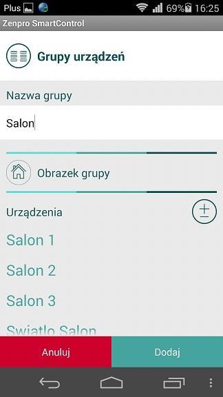 4.3. Tworzenie grup urządzeń Wchodzimy w zakładkę Ustawienia,