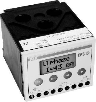 PTC PTC Zabezpieczenia prądowe 29. MIKROPROCESOROWE PRZEKAŹIKI SIIKOWE EPS-D PRZEZACZEIE EPS przeznaczony jest do zabezpieczania elektrycznych silników trójfazowych dowolnej mocy.