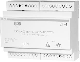 Zasilanie ZT-1 ZT-4 TRASFORMATOROWE ZE STABIIZATOREM IMPUSOWM Typ apięcie wyj.
