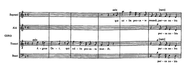 Šios dalies temų muzikinės linijos išraiškingos, vokalinių partijų diapazonas platus, o lėtas tempas sukuria iškilmingą nuotaiką.