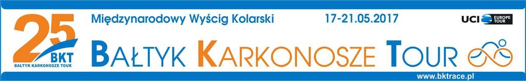 Organizator / Organizer: Towarzystwo Kolarskie KARKONOSZE TOUR * 58-500 Jelenia Góra, Groszowa 18/6 Komunikat Nr 2 / Communique No 2 Wyniki etapu 1 - start wspólny - rozegranego w dniu 17.05.