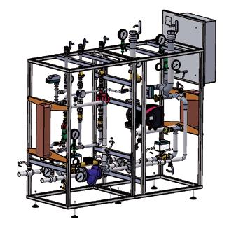 obliczeniowa dla c.o.: 80/60 C Temp. obliczeniowa dla c.w.u.: 55 C Max. ciśnienie dla c.o.: 6 bar Max. ciśnienie dla c.w.u.: 6 bar Opory hydrauliczne instalacji c.o.: Od 35 kpa do 50 kpa H L W Oznaczenie stacji Moc [kw] Wymiary [mm] Średnice przyłączy [mm] c.