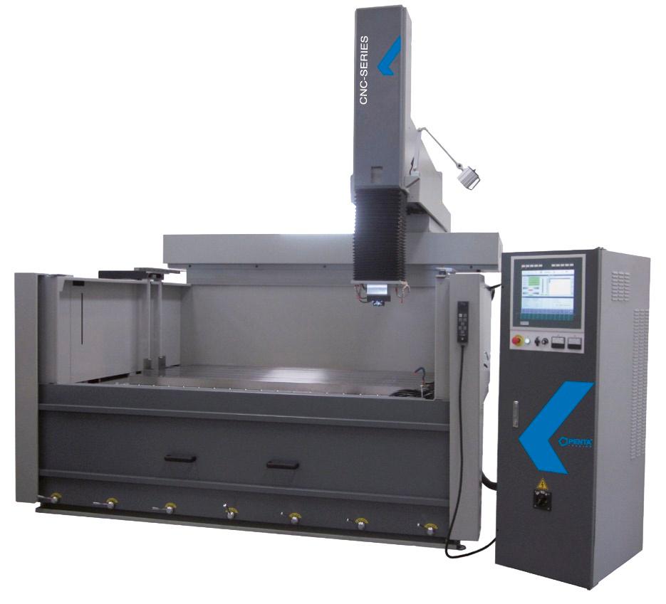 PENTA CNC PENTA 1060 CNC PENTA 1880 CNC PENTA 2010 CNC PENTA 1060 CNC PENTA 1880 CNC PENTA 2010 CNC Przesuwy (X x Y x Z) mm 1 000 x 600 x 500 1 800 x 800 x 600 2 000 x 1 000 x 600 Wielkość wanny (X x