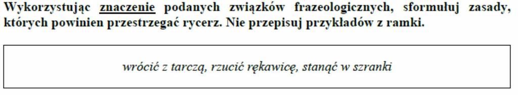 Umiejętności z podstawy programowej sprawdzane na egzaminie Zadanie egzaminacyjne Język polski Wymagania ogólne I. Kształcenie literackie i kulturowe. 1.