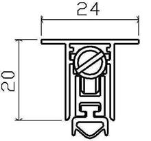 13 technika progowa PROGI OPADAJĄCE AUTOMATIC DROP AP-AMS2420G 24(w) x 20(h) mm Size: 24x20 mm Seal gap: 1 12 mm Maximum length: 1500 mm AP-AMS2420G 24(szer.) x 20(wys.