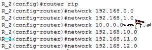 18 (Pobrane z slow7.pl) przypadku RIP wersja 1), rozgłaszanych sieciach, metryce czy interfejsach wykorzystanych do wysłania aktualizacji.