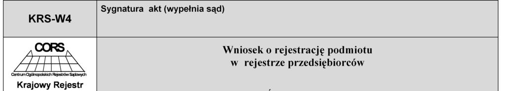 Zadanie 61. Na podstawie zamieszczonego fragmentu formularza wniosku, określ miejsce rejestracji spółki akcyjnej. A. Urząd gminy. B. Sąd rejonowy. C. Urząd statystyczny. D. Sąd administracyjny.