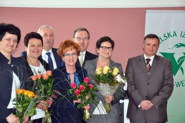 Od prawej: prezes Piotr Listos, przewodniczący Sądu Rafał Michałowski, wiceprezes Andrzej